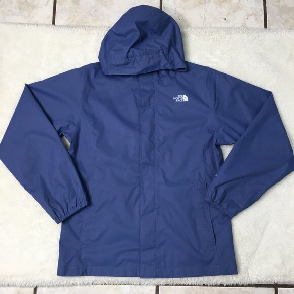 The North Face Girls Windbreaker Hoodie Jacket Purple Size Large (14-16) Outdoor - Picture 1 of 14